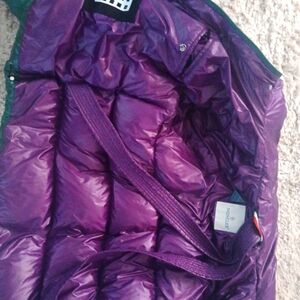 Green Moncler jacket, Medium.